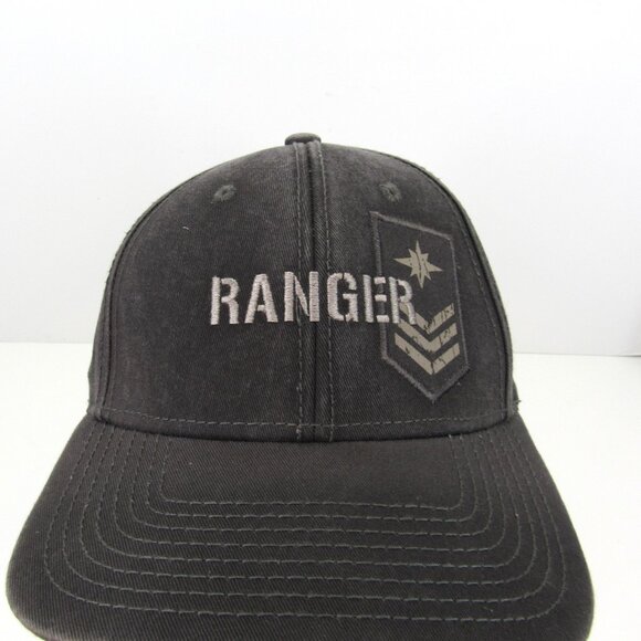 Ranger Polaris Embroidered Logo Men's Gray Trucker Style Adj Strap Back Cap Hat - Picture 1 of 9